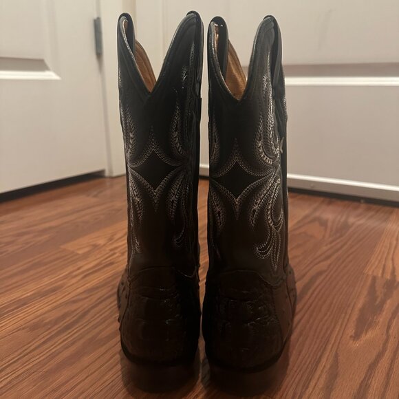 El Patron Men Alligator Leather CowBoy Boots - Picture 5 of 12